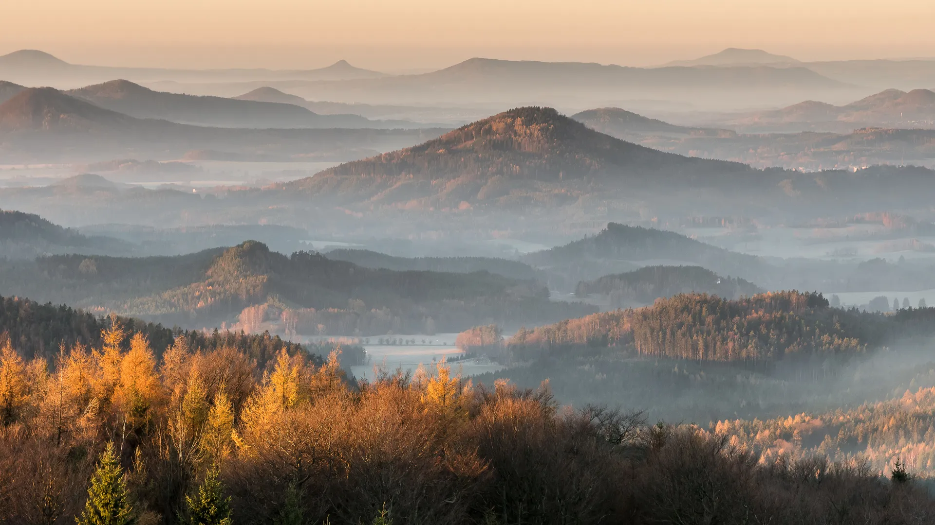 Lausitzer Bergland landscape, Saxony